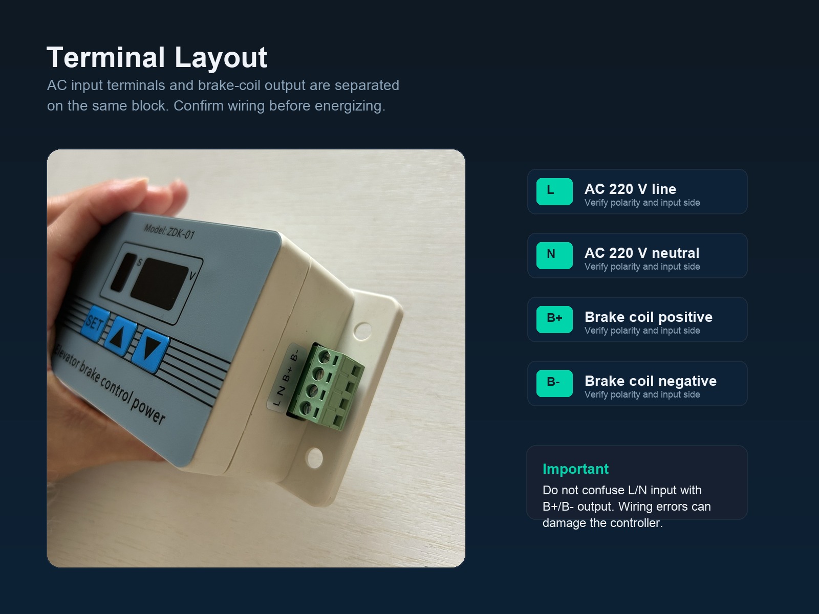 ZDK-01 Elevator Brake Power Controller